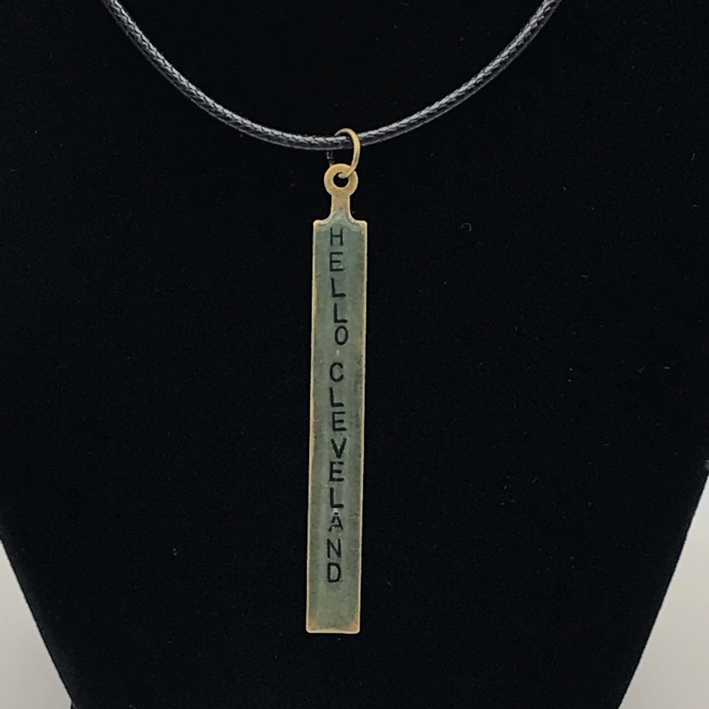 Unique hand-stamped one-of-a-kind necklace